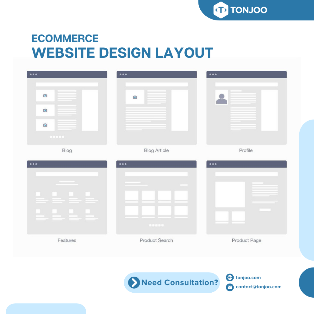 ecommerce website design layout