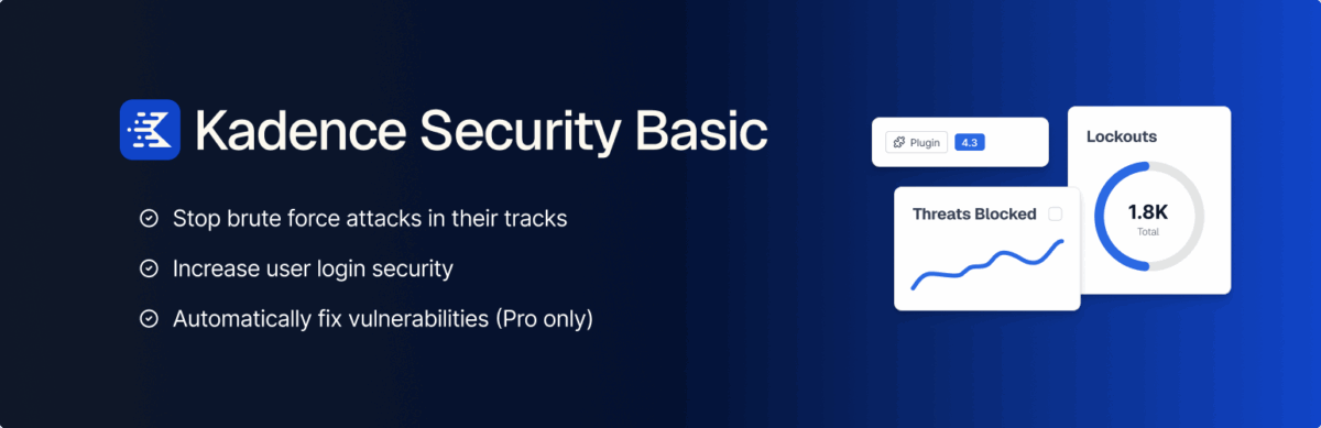 Security plugins for WordPress Kadence Security