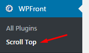 Make the button Scroll Top WordPress