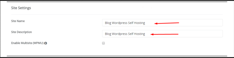 Install Self Hosted WordPress