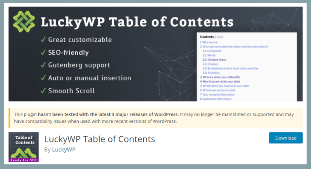 Cara Membuat table of content di WordPress