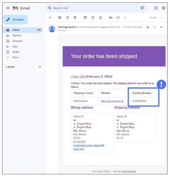 How to Send Shipment Tracking Number with WooCommerce by Email