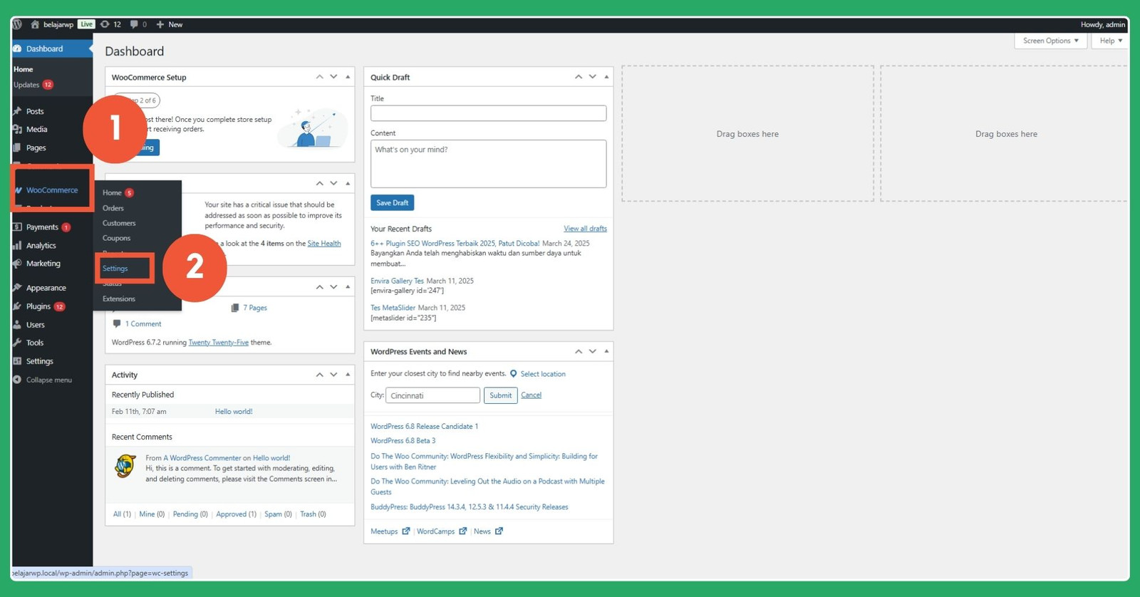 Setting review pembeli di WooCommerce
