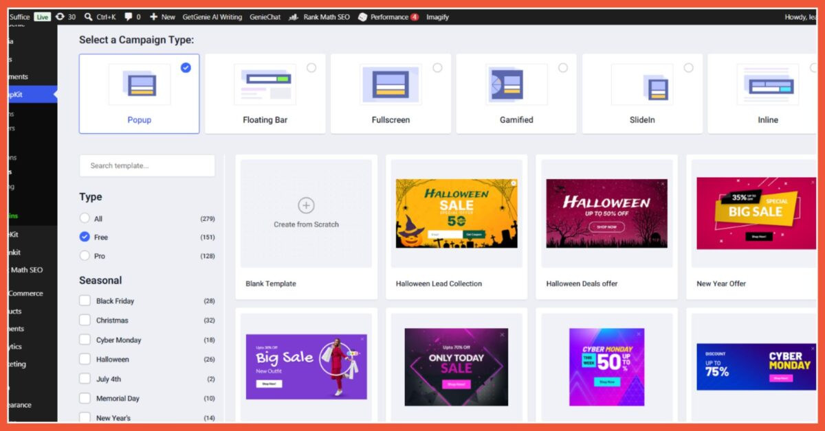 Drag and drop editor berbasis Gutenberg