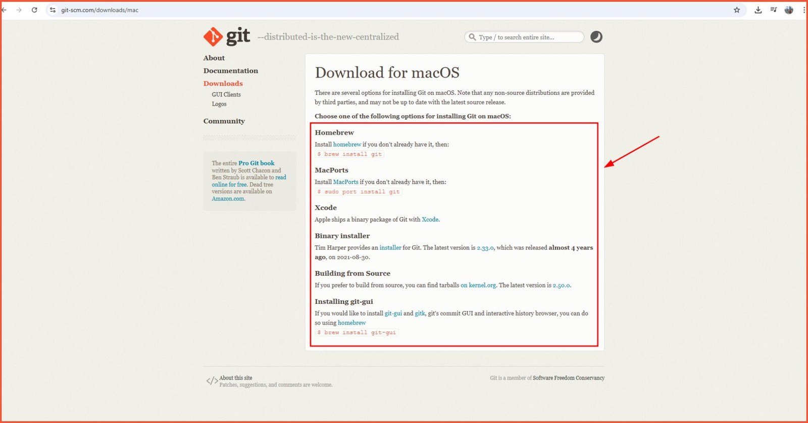 Download Git MacOs (2)