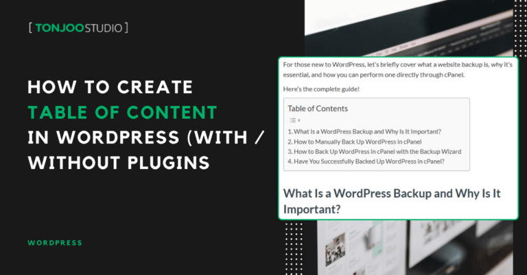 8 Ways to Create a Table of Contents in WordPress (With or Without a Plugin)