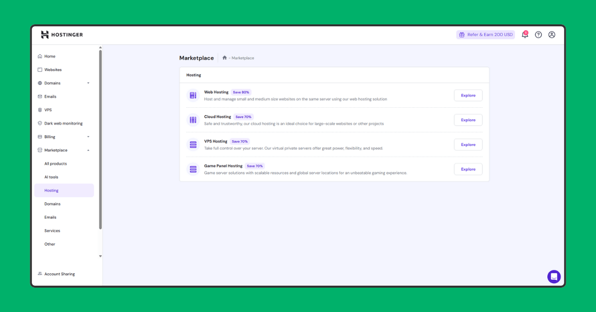 WooCommerce Hosting: Specialized WooCommerce hosting plans are offered.