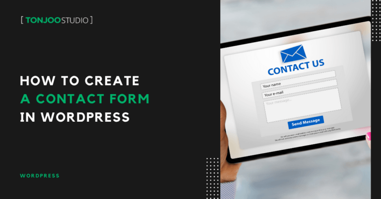 How to Create a Contact Form in WordPress (Gutenberg)