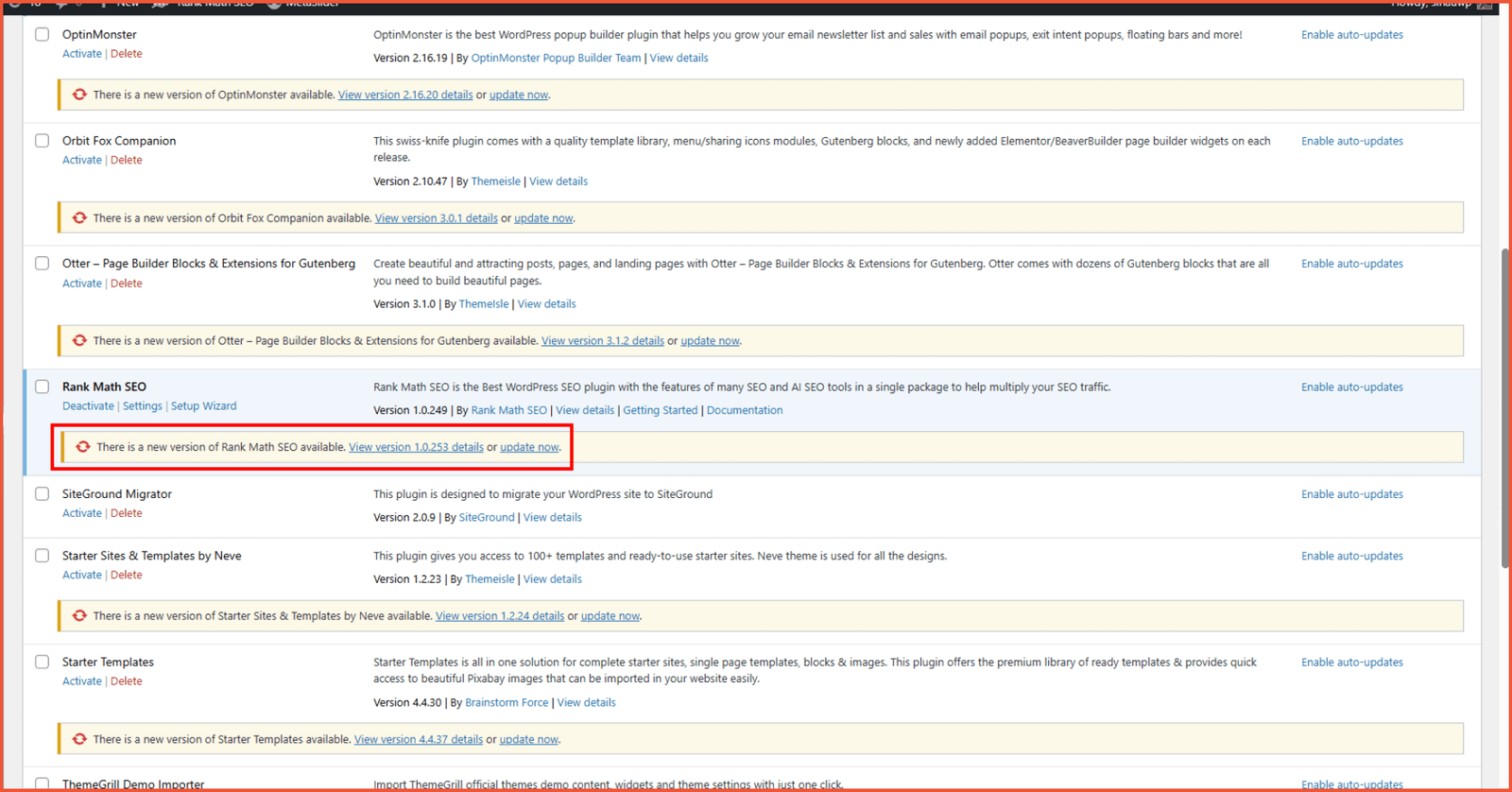 Updating is one way to resolve 404 not found errors